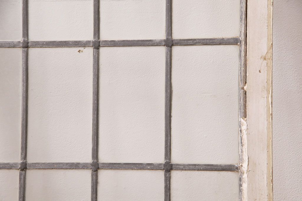 アンティーク建具 イギリスアンティーク ナチュラルな空間づくりに活躍するステンドグラス戸1枚(窓、建具、ガラス戸)(R-049617)