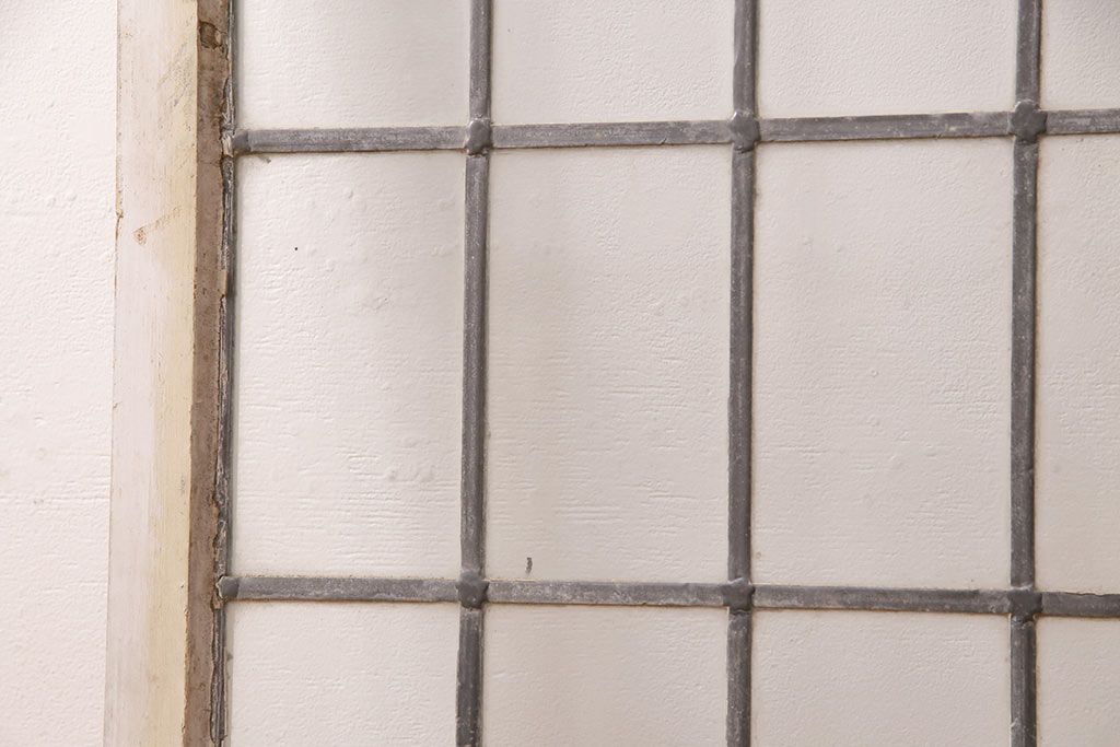 アンティーク建具 イギリスアンティーク ナチュラルな空間づくりに活躍するステンドグラス戸1枚(窓、建具、ガラス戸)(R-049617)