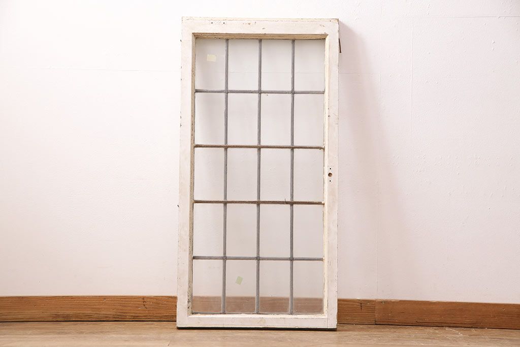 アンティーク建具 イギリスアンティーク ナチュラルな空間づくりに活躍するステンドグラス戸1枚(窓、建具、ガラス戸)(R-049617)