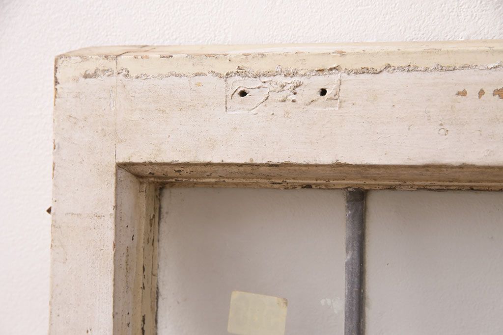 アンティーク建具 イギリスアンティーク ナチュラルな空間づくりに活躍するステンドグラス戸1枚(窓、建具、ガラス戸)(R-049617)