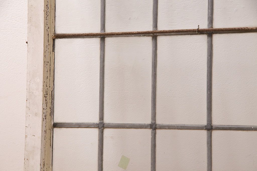 アンティーク建具 イギリスアンティーク ナチュラルな空間づくりに活躍するステンドグラス戸1枚(窓、建具、ガラス戸)(R-049617)