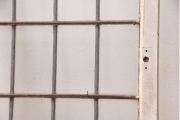 アンティーク建具　イギリスアンティーク　ナチュラルな空間づくりに活躍するステンドグラス戸1枚(窓、建具、ガラス戸)(R-049617)