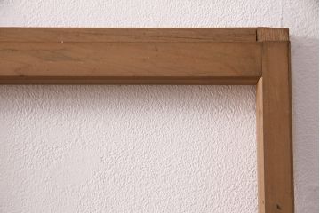 アンティーク建具　雲と風をイメージした透かし彫りがおしゃれな御簾戸4枚セット(簾戸、簀戸、葭戸、夏障子、すど、葦戸)(R-049619)