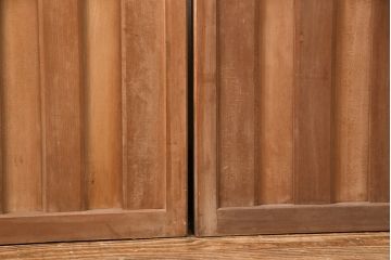 アンティーク建具　松をイメージした透かし彫りがアクセントの御簾戸4枚セット(簾戸、簀戸、葭戸、夏障子、すど、葦戸)(R-049621)