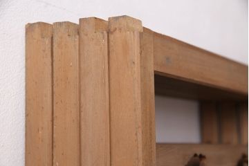 アンティーク建具　雲と風をイメージした透かし彫りがおしゃれな御簾戸4枚セット(簾戸、簀戸、葭戸、夏障子、すど、葦戸)(R-049623)