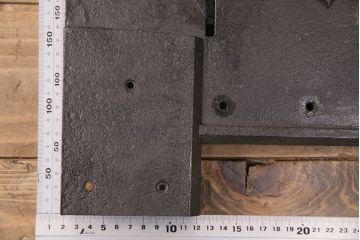 アンティーク雑貨　明治期　貫禄を感じさせる蔵戸の錠前金具(ディスプレイ雑貨、蔵戸パーツ)(R-049624)