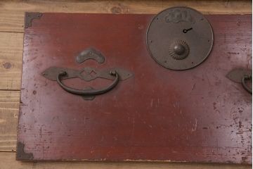 ラフジュ工房オリジナル　古金具・古パーツリメイク　シンプルなデザインでモダンな雰囲気を醸し出す金具(和箪笥、衣装箪笥、整理箪笥、引き出し、チェスト)(R-049626)