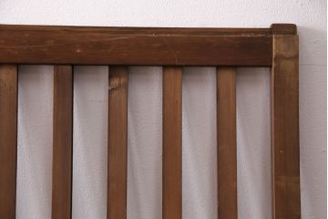 アンティーク建具　昭和中期　ガラス入り格子戸2枚セット(玄関戸、引き戸、建具)(R-049644)
