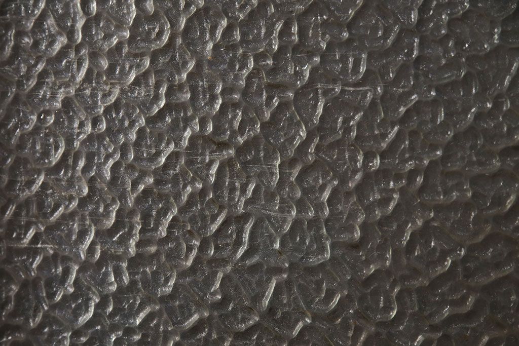 アンティーク建具　凝ったデザインがおしゃれなガラス戸2枚セット(引き戸、建具)(R-049645)