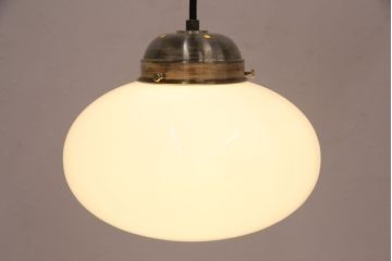 アンティーク照明　ぷっくりとしたフォルムがレトロで可愛らしい天井照明(吊り下げ照明、ペンダントライト)(R-049661)