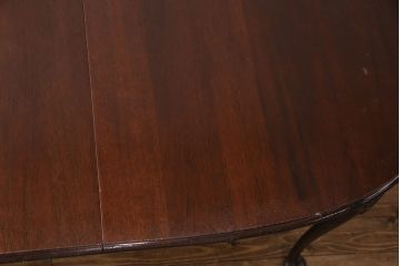中古　美品　アメリカ輸入家具　Stickley(スティックレー、スティックレイ)　マホガニー材製の高級感あふれるエクステンションテーブル(ダイニングテーブル)(R-049666)