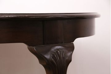 中古　美品　アメリカ輸入家具　Stickley(スティックレー、スティックレイ)　マホガニー材製の高級感あふれるエクステンションテーブル(ダイニングテーブル)(R-049666)