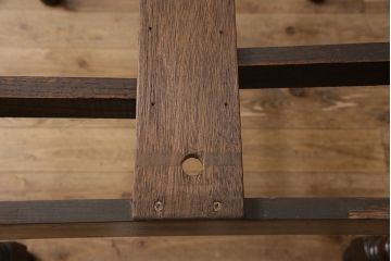 アンティーク家具　イギリスアンティーク　オーク材　ドローリーフテーブル(エクステンションテーブル、ダイニングテーブル)(R-049667)