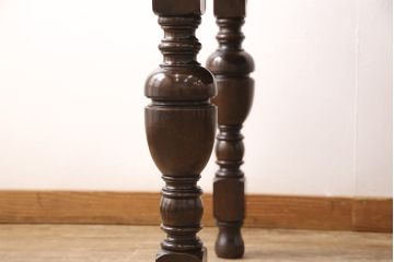 アンティーク家具　イギリスアンティーク　オーク材　ドローリーフテーブル(エクステンションテーブル、ダイニングテーブル)(R-049667)