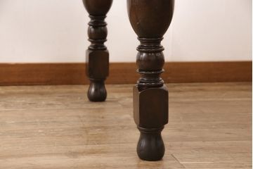 アンティーク家具　イギリスアンティーク　オーク材　ドローリーフテーブル(エクステンションテーブル、ダイニングテーブル)(R-049667)