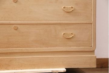 中古　伝統工芸品　長谷川進之介作　衣装盆・かくし付き　品のある佇まいが魅力の加茂総桐箪笥(胴厚、総桐たんす、和タンス、衣装箪笥、着物箪笥)(定価約120万円)(R-049668)