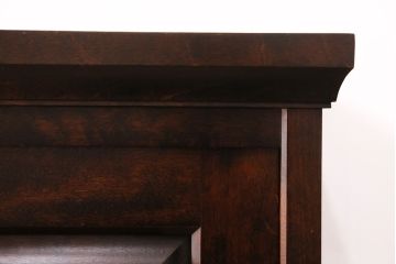 中古　北海道民芸家具　シックなデザインで大人の落ち着きのある佇まいが魅力的な下駄箱(靴箱、戸棚、収納棚)(R-049671)