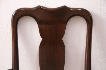 中古　アメリカ輸入家具　Stickley(スティックレー、スティックレイ)　マホガニー材製の高級感あふれるアームチェア2脚セット(椅子、サロンチェア、ダイニングチェア)(R-049681)