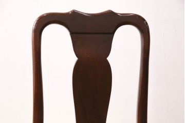 中古　アメリカ輸入家具　Stickley(スティックレー、スティックレイ)　マホガニー材製の高級感あふれるダイニングチェア2脚セット(椅子、サロンチェア)(R-049682)