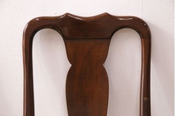 中古　アメリカ輸入家具　Stickley(スティックレー、スティックレイ)　マホガニー材製の高級感あふれるダイニングチェア4脚セット(椅子、サロンチェア)(R-049683)