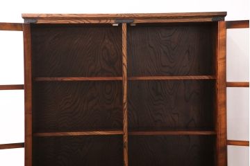 中古　美品　岩谷堂箪笥　No.366　四尺書棚　上質な和の空間づくりにおすすめのキャビネット(本棚、ブックケース)(定価約62万円)(R-049688)