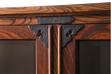 中古　美品　岩谷堂箪笥　No.366　四尺書棚　上質な和の空間づくりにおすすめのキャビネット(本棚、ブックケース)(定価約62万円)(R-049688)