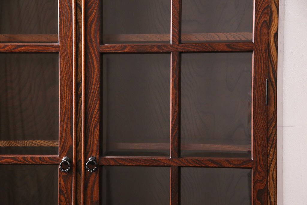 中古　美品　岩谷堂箪笥　No.366　四尺書棚　上質な和の空間づくりにおすすめのキャビネット(本棚、ブックケース)(定価約62万円)(R-049688)