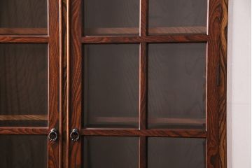 中古　美品　岩谷堂箪笥　No.366　四尺書棚　上質な和の空間づくりにおすすめのキャビネット(本棚、ブックケース)(定価約62万円)(R-049688)