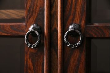 中古　美品　岩谷堂箪笥　No.366　四尺書棚　上質な和の空間づくりにおすすめのキャビネット(本棚、ブックケース)(定価約62万円)(R-049688)