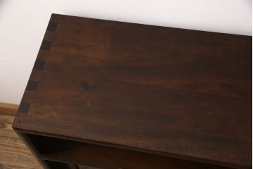中古　松本民芸家具　90型茶タンス(サイドボード、戸棚)(定価約35万6千円)(R-049691)