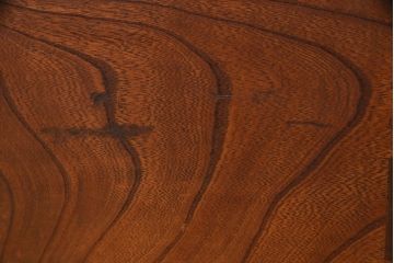和製アンティーク　ケヤキ材・黒柿材　和の情緒溢れる角火鉢(木製火鉢、箱火鉢)(R-049696)