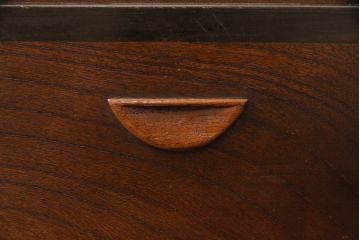 アンティーク雑貨　ケヤキ材・黒柿材　風情を感じる佇まいが魅力の煙草盆(タバコ盆、たばこ盆、火鉢)(R-049698)