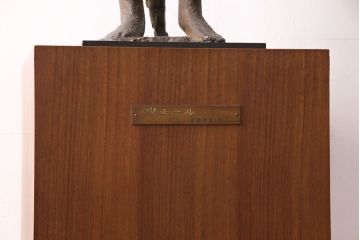 小森邦夫作「ヴエール」　裸婦像　彫刻　銅像(ブロンズ、在銘作家物)(R-049701)