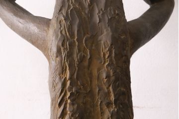 小森邦夫作「ヴエール」　裸婦像　彫刻　銅像(ブロンズ、在銘作家物)(R-049701)