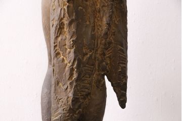 小森邦夫作「ヴエール」　裸婦像　彫刻　銅像(ブロンズ、在銘作家物)(R-049701)