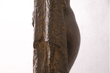 小森邦夫作「ヴエール」　裸婦像　彫刻　銅像(ブロンズ、在銘作家物)(R-049701)