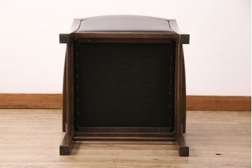 中古　美品　モリシゲ(MORISHIGE/森繁)　アリー　和モダンスタイルにおすすめのアームチェア(ダイニングチェア、椅子)(定価約7万5千円)(R-049702)