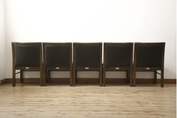 中古　モリシゲ(MORISHIGE/森繁)　アリー　和モダンスタイルにおすすめのダイニングセット(ダイニングテーブル、ダイニングチェア、椅子)(定価約54万円)(R-049703)