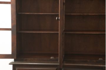 中古　北海道民芸家具　上下別売り可　食器棚(カップボード、キャビネット、サイドボード、サイドキャビネット)(R-049706)