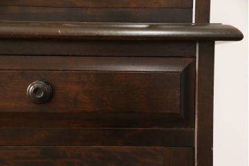 中古　北海道民芸家具　上下別売り可　食器棚(カップボード、キャビネット、サイドボード、サイドキャビネット)(R-049706)