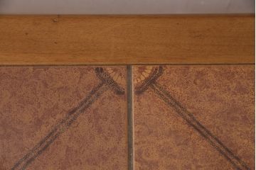 北欧ビンテージ　個性が光るタイルトップがお洒落なコーヒーテーブル(センターテーブル、カフェテーブル、リビングテーブル、ヴィンテージ)(R-049707)