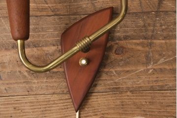 ヴィンテージ照明　北欧ビンテージ　デンマーク　ヴィンテージスタイルの空間づくりに活躍するウォールライト(壁掛け照明、壁付け照明)(R-049710)