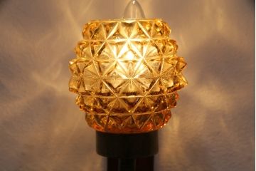 ヴィンテージ照明　北欧ビンテージ　デンマーク　ゴールドに輝く光を放つウォールライト(壁掛け照明、壁付け照明)(R-049712)