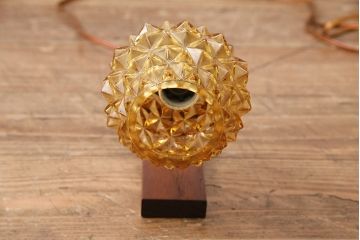 ヴィンテージ照明　北欧ビンテージ　デンマーク　ゴールドに輝く光を放つウォールライト(壁掛け照明、壁付け照明)(R-049712)