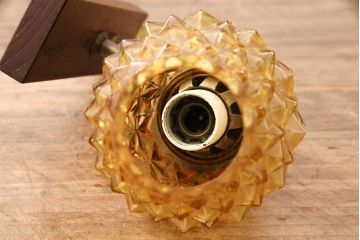 ヴィンテージ照明　北欧ビンテージ　デンマーク　ゴールドに輝く光を放つウォールライト(壁掛け照明、壁付け照明)(R-049712)