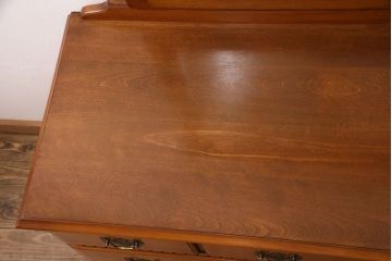 中古　横浜ダニエル(daniel)　アーリーアメリカン　A-104横長整理タンス　気品漂う洗練されたデザインが魅力的なチェスト(定価約50万円)(引き出し、サイドボード)(R-049718)