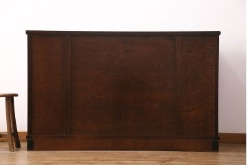 美品　展示　未使用品　堂々とした佇まいが存在感抜群の民芸箪笥サイドボード(収納棚、戸棚、テレビ台)(R-049720)