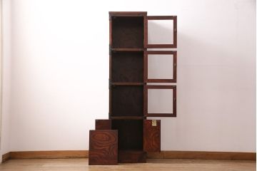 中古　美品　岩谷堂箪笥　No.114　上質な佇まいと機能性に優れた多目棚(収納棚、キャビネット)(定価約30万円)(R-049721)