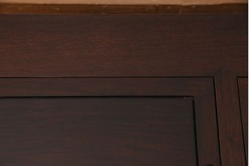 ヴィンテージ雑貨　美品　昭和中期　唐木材　赤みがかった落ち着きある色合いが高級感漂う関西火鉢(長火鉢、囲炉裏、手あぶり、ビンテージ)(R-049724)