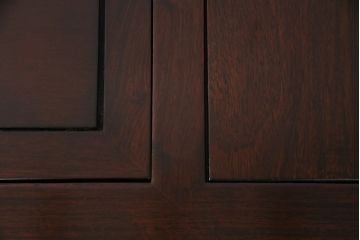 ヴィンテージ雑貨　美品　昭和中期　唐木材　赤みがかった落ち着きある色合いが高級感漂う関西火鉢(長火鉢、囲炉裏、手あぶり、ビンテージ)(R-049724)